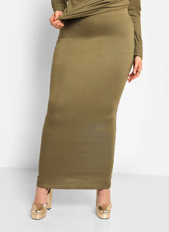 claire-maxi-bodycon-skirt-olive