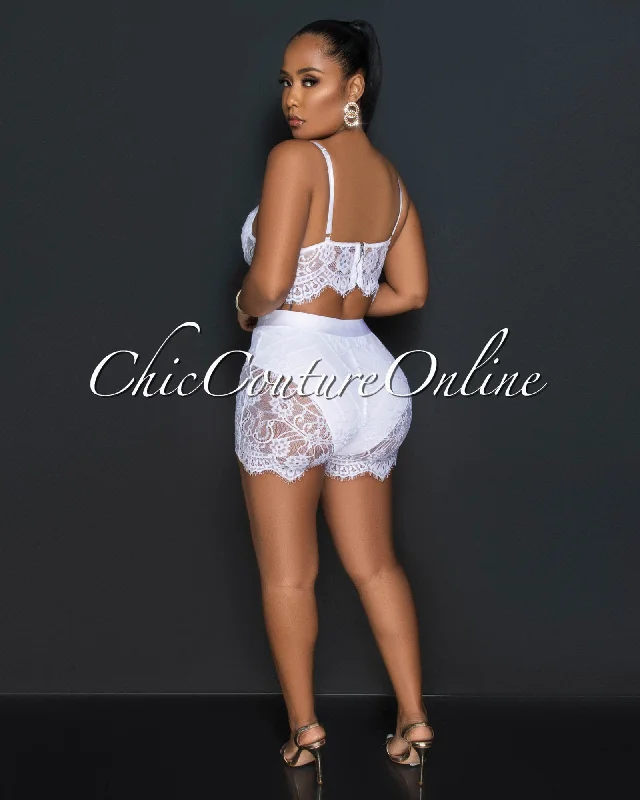 essien-white-lace-bustier-shorts-set