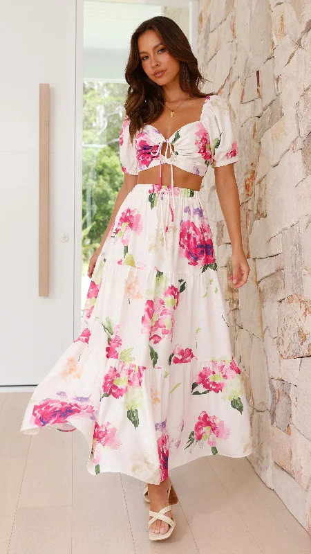 Jasmine Maxi Skirt - Sweet Floral