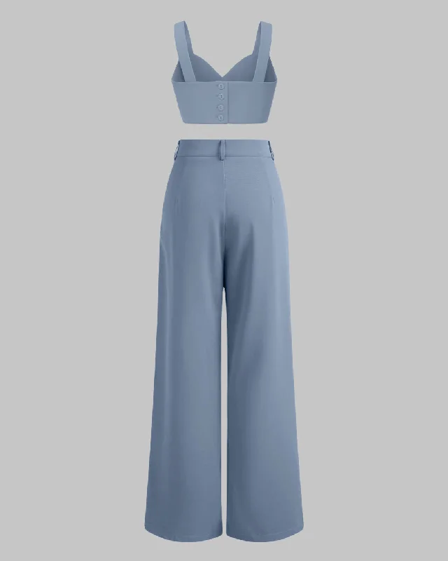 premium-quality-set-of-two-cropped-top-with-korean-style-baggy-trouser-in-blue