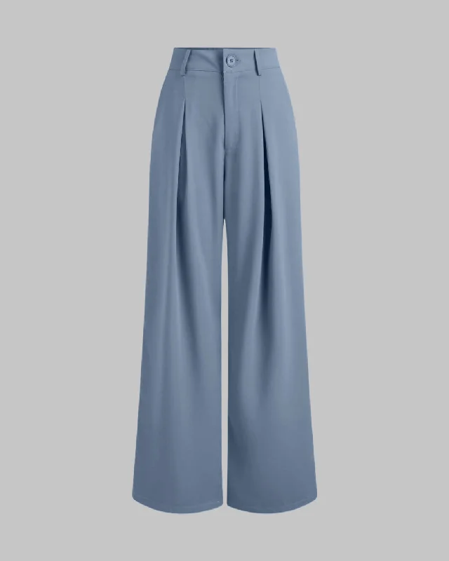 premium-quality-set-of-two-cropped-top-with-korean-style-baggy-trouser-in-blue