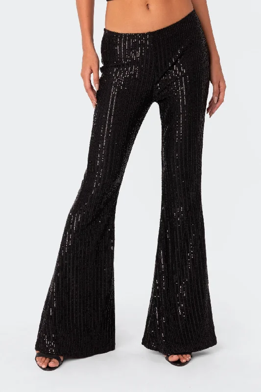 Nola Flared Sequin Pants