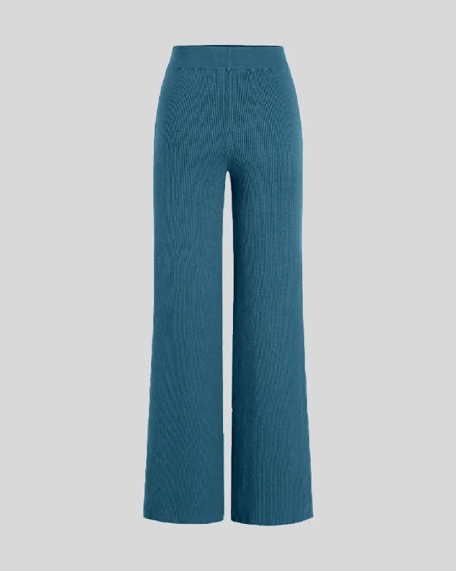 set-of-two-ruched-square-neck-crop-top-with-trouser-in-teal