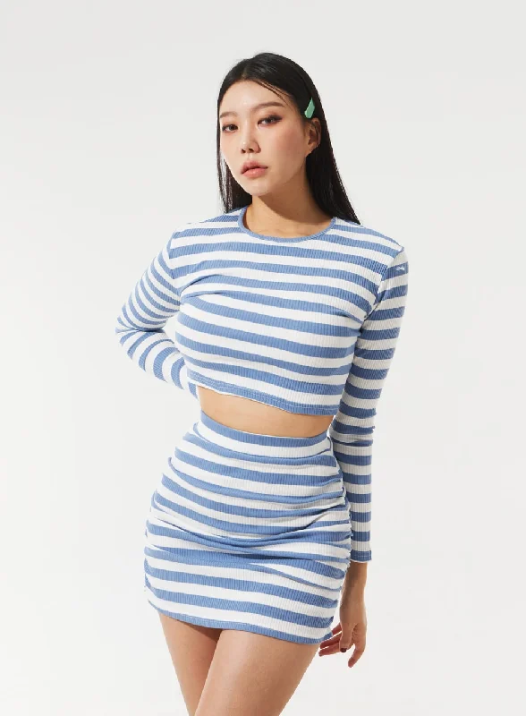 stripe-top-and-skirt-set-im329