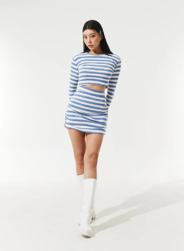 stripe-top-and-skirt-set-im329