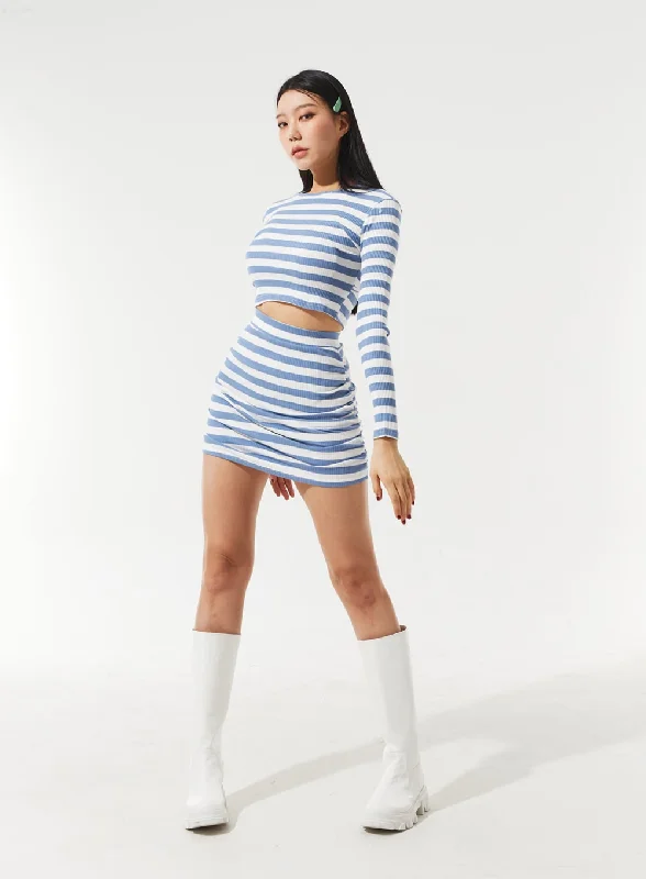 stripe-top-and-skirt-set-im329