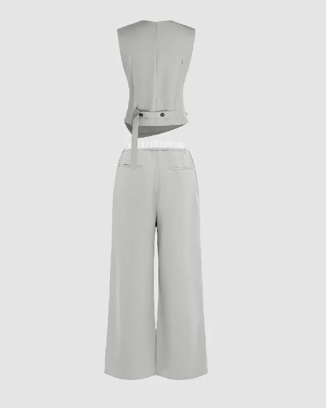 v-neck-sleeveless-waistcoat-high-waist-straight-leg-loose-pants