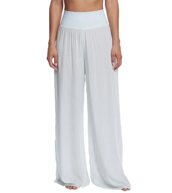 Hard Tail Flat Waist Wide Leg Yoga Pants Mist