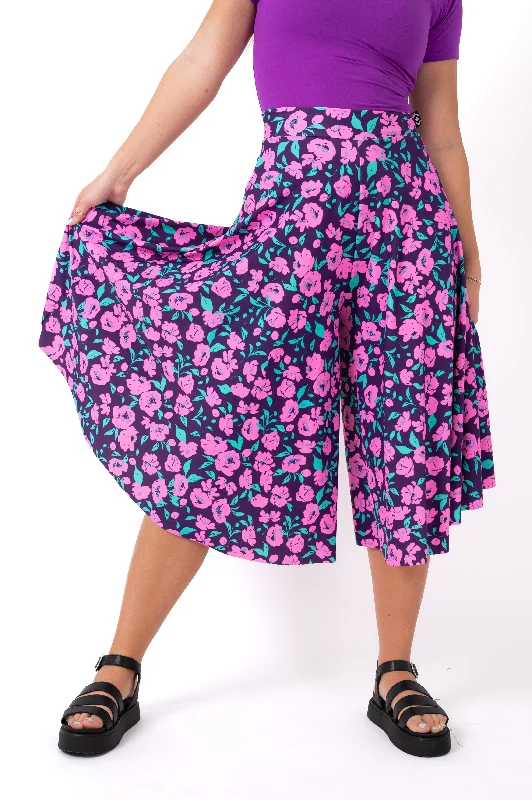 Raining Roses Silky - Palazzo Culotte