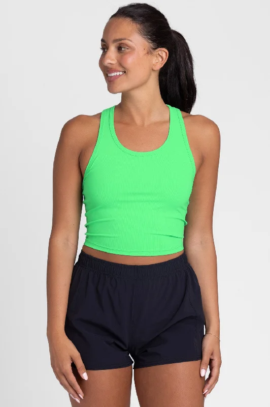 Rochelle Basic Crop Top - Keylime