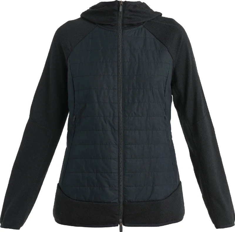 Quantum Merino Hybrid Long Sleeve Zip Hoodie - Women's|-|Chandail à capuchon à manches longues et glissière hybride en mérinos Quantum - Femme