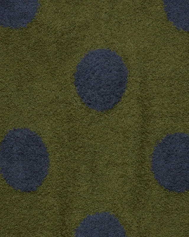 Teddy Fur Dot Sweater - Olive