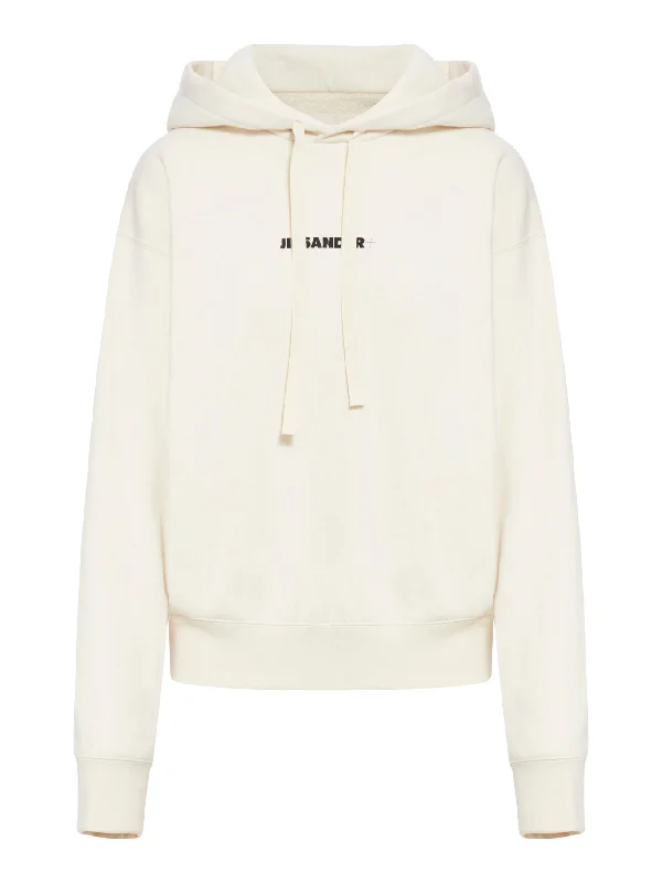 logo-print drawstring hoodie