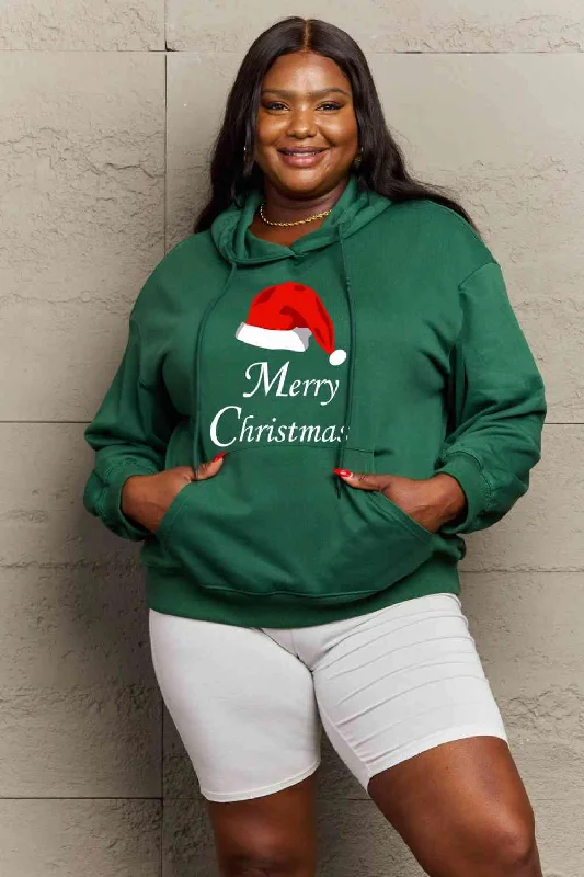 Full Size MERRY CHRISTMAS Hoodie Women Sweatshirt