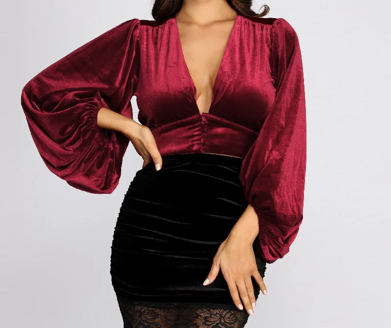 balloon-sleeve-velvet-crop-top-060030636001