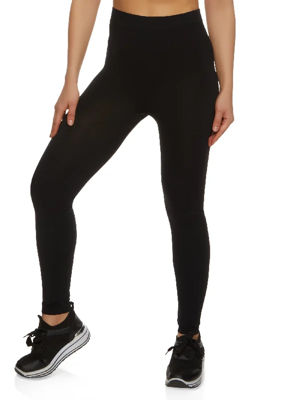 Solid Seamless High Waisted Leggings