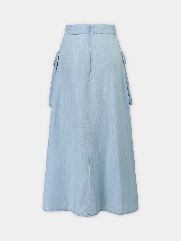 button-cargo-pocket-skirt-denim