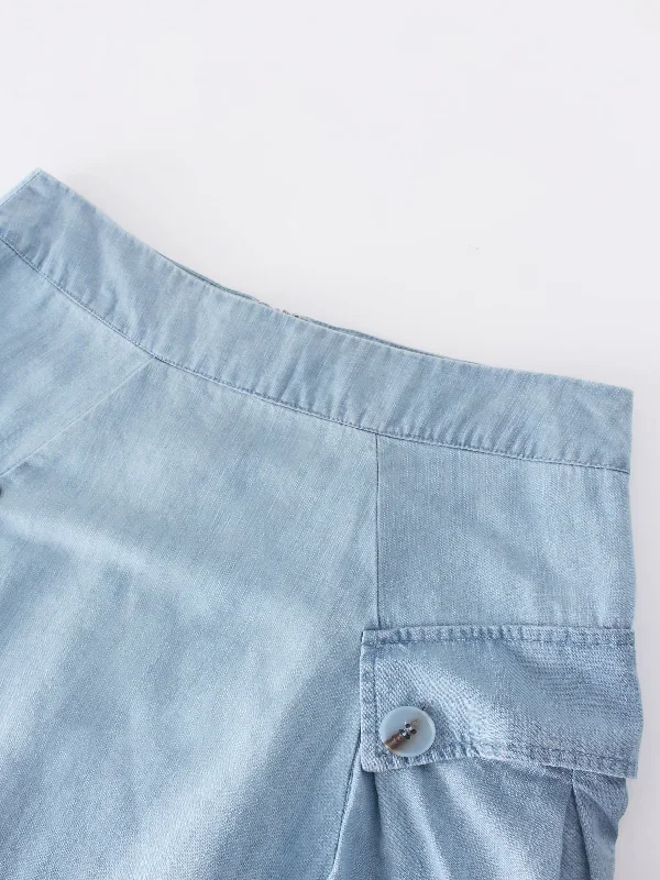 button-cargo-pocket-skirt-denim