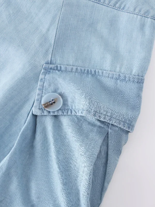 button-cargo-pocket-skirt-denim