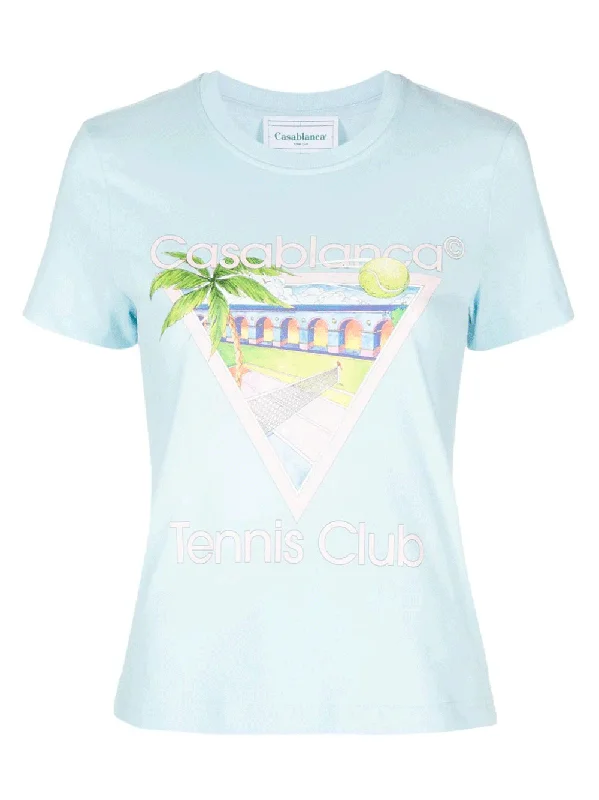 Tennis Club Icon Printed Fitted T-Shirt