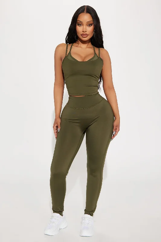 Claudia Elevate Active Legging - Olive