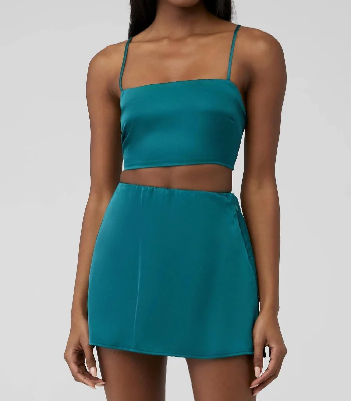 Clurb Crop Top In Emerald