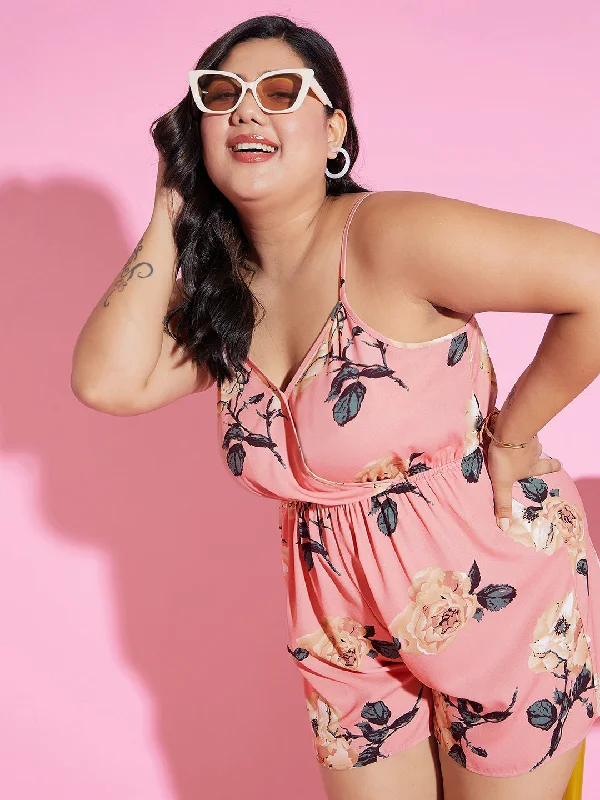 cur-jp1473pk-berrylush-women-plus-size-pink-floral-printed-v-neck-sleeveless-wrap-mini-playsuit