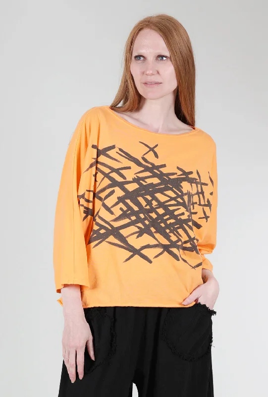 Luna Graphic Tee, Apricot