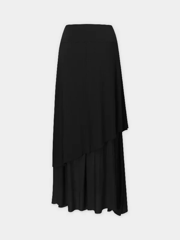 double-layer-skirt-black