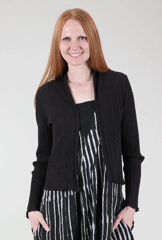 Micropleat Cardie, Black