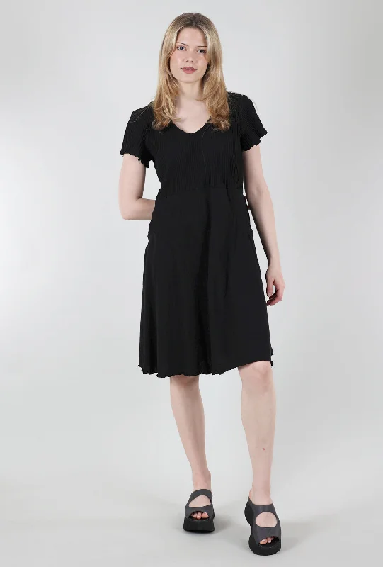 fenini-v-neck-combo-dress-13853-v-neck-combo-dress-black