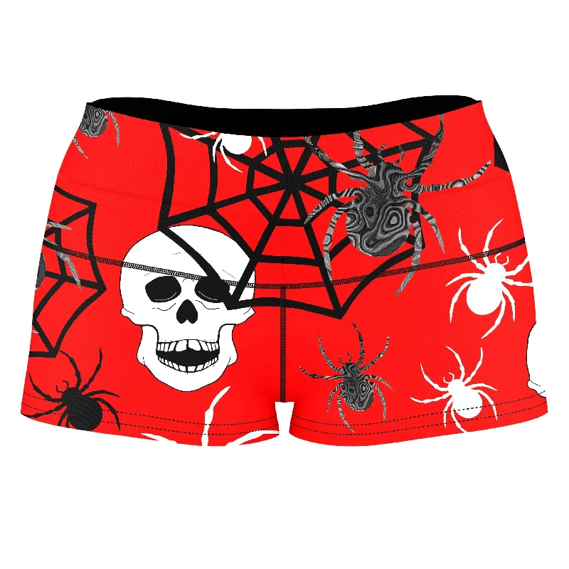 fright-night-high-waisted-womens-shorts