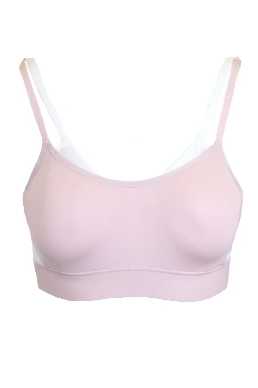 Gravity Contour Underwire Sports Bra - Rose Beige/White