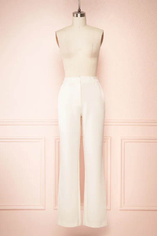 Hedvika | High-Waisted Straight Leg Pants