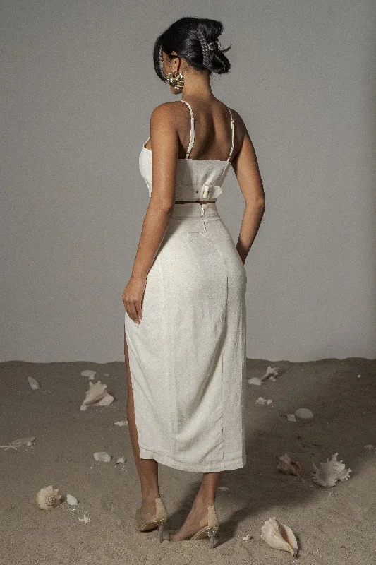 ivory-gisele-linen-slit-skirt