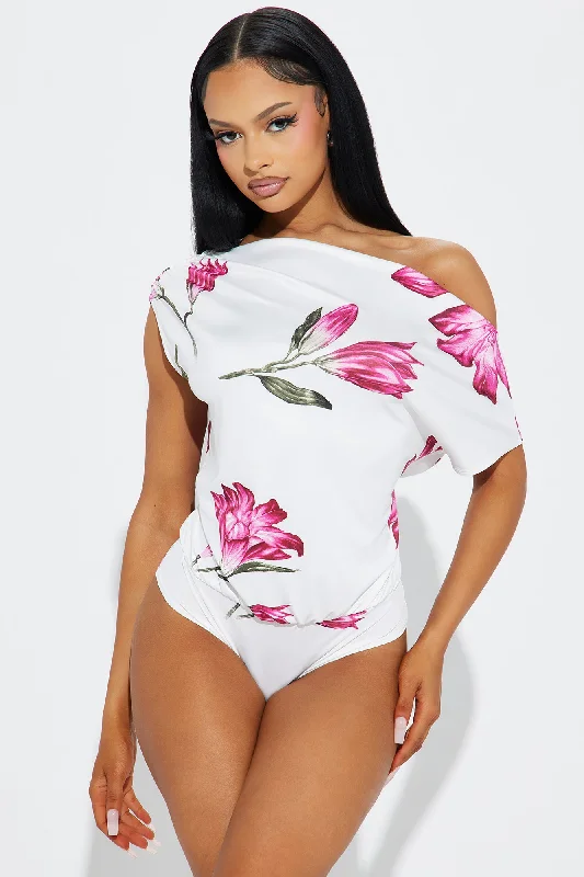 Kamiki Floral Bodysuit - Pink/combo