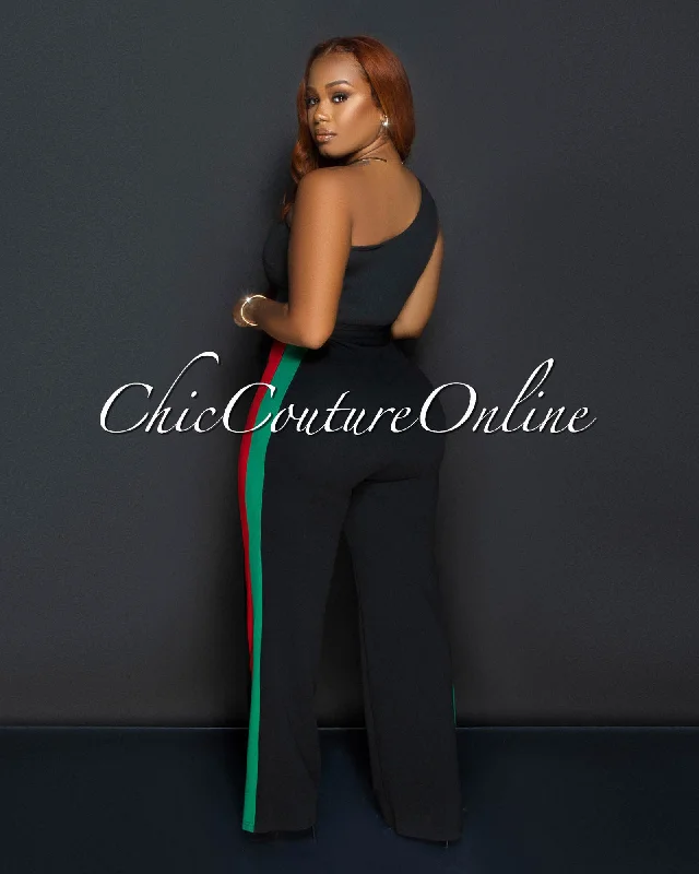 lia-black-red-green-stripes-single-shoulder-jumpsuit