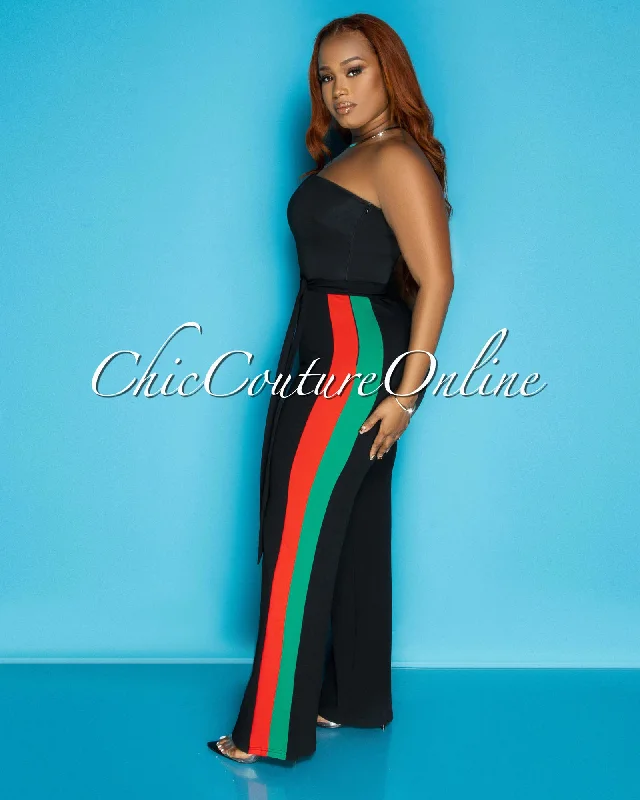 lia-black-red-green-stripes-single-shoulder-jumpsuit