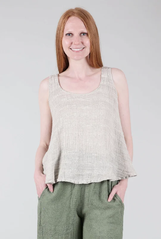 Linen Garza Tank, Natural