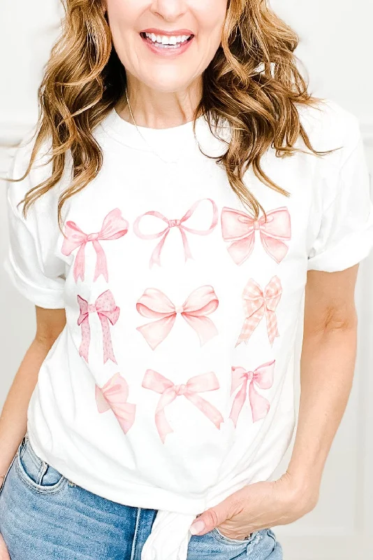 Maisen Bowknot Print Graphic Tee | S-XL