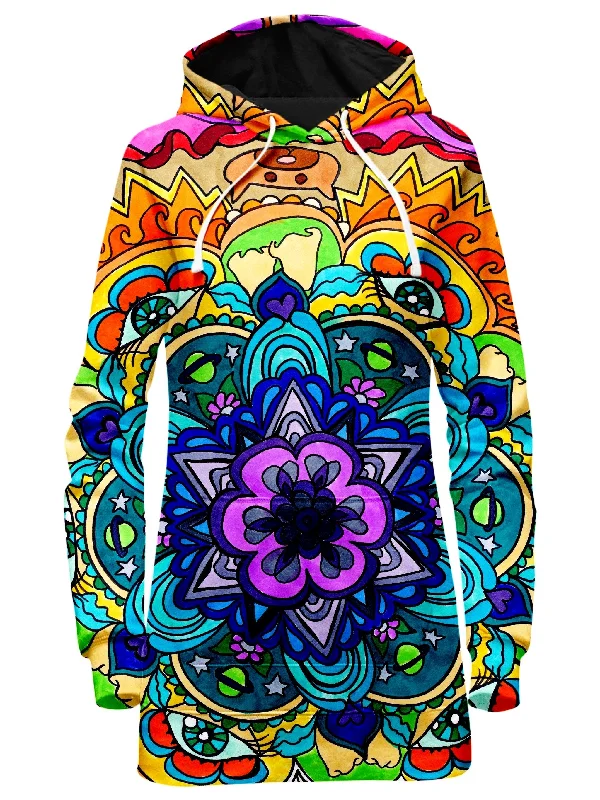 Microcosm Mandala Hoodie Dress