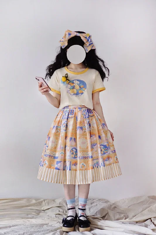 miss-pointkawaii-lolita-lemon-print-skirt-customized