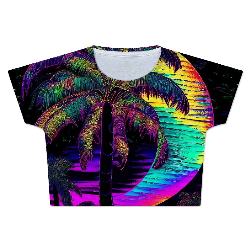 Neon Nights Crop Tee