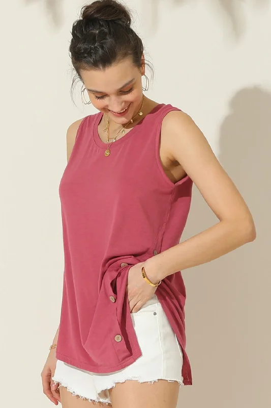 ninexis-round-neck-button-side-tank