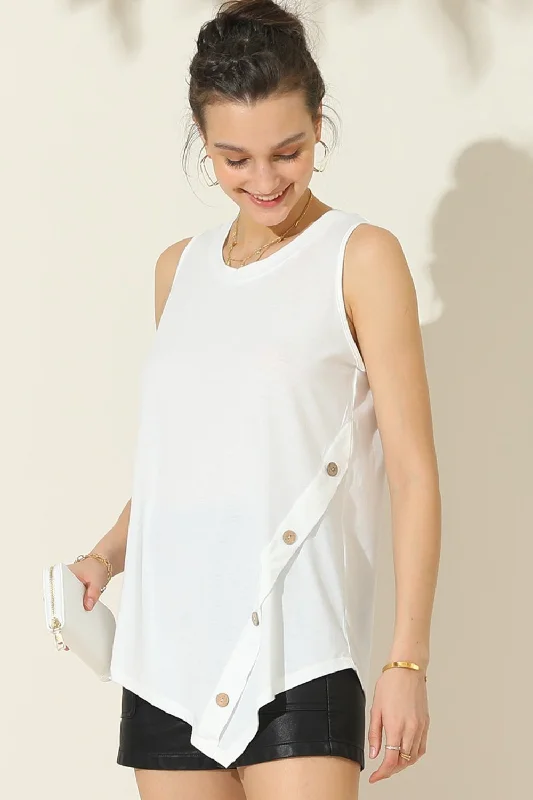 ninexis-round-neck-button-side-tank