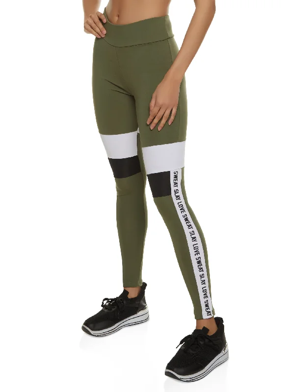 Sweat Slay Love Leggings