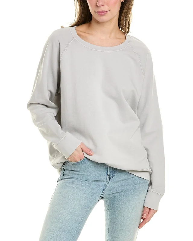 Onia Garment Dye Oversized Crewneck Sweatshirt