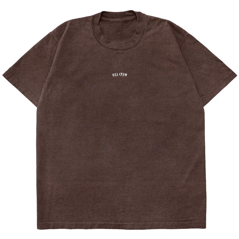 OVERSIZED LUX ""SIMPLE"" T-SHIRT - BROWN