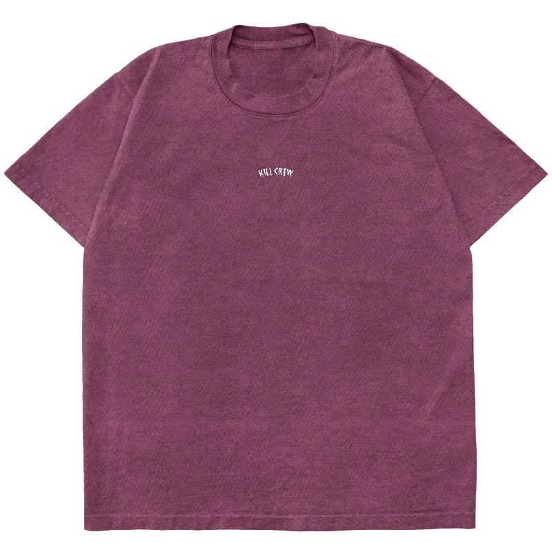 OVERSIZED LUX ""SIMPLE"" T-SHIRT - BURGUNDY