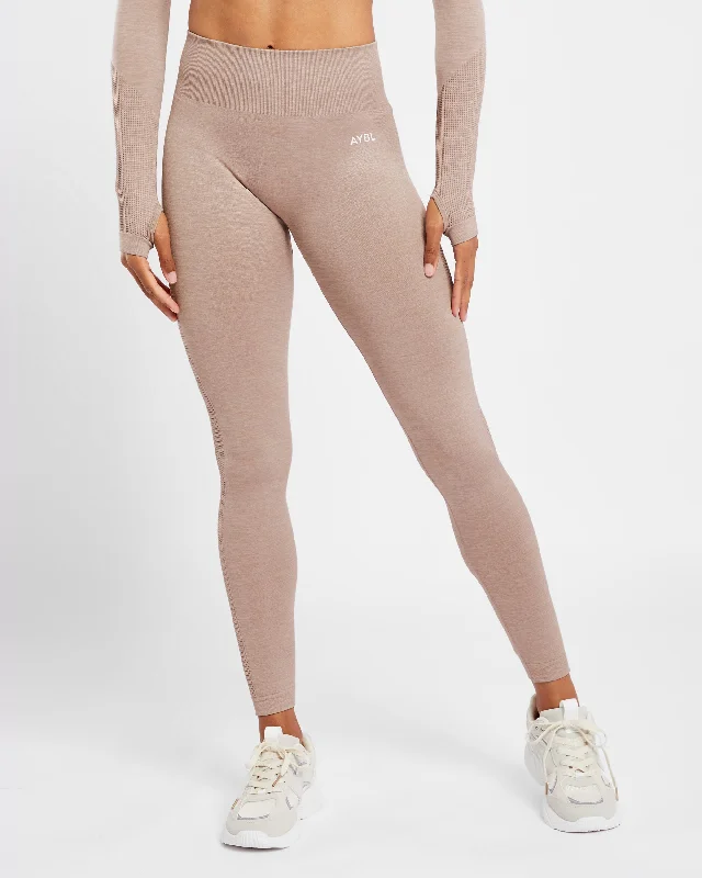 Revive Seamless Leggings - Warm Taupe Marl